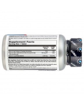 KAL, витамин B-6, витамин B-12 метилфолат, ягодное ассорти, 60 микротаблеток